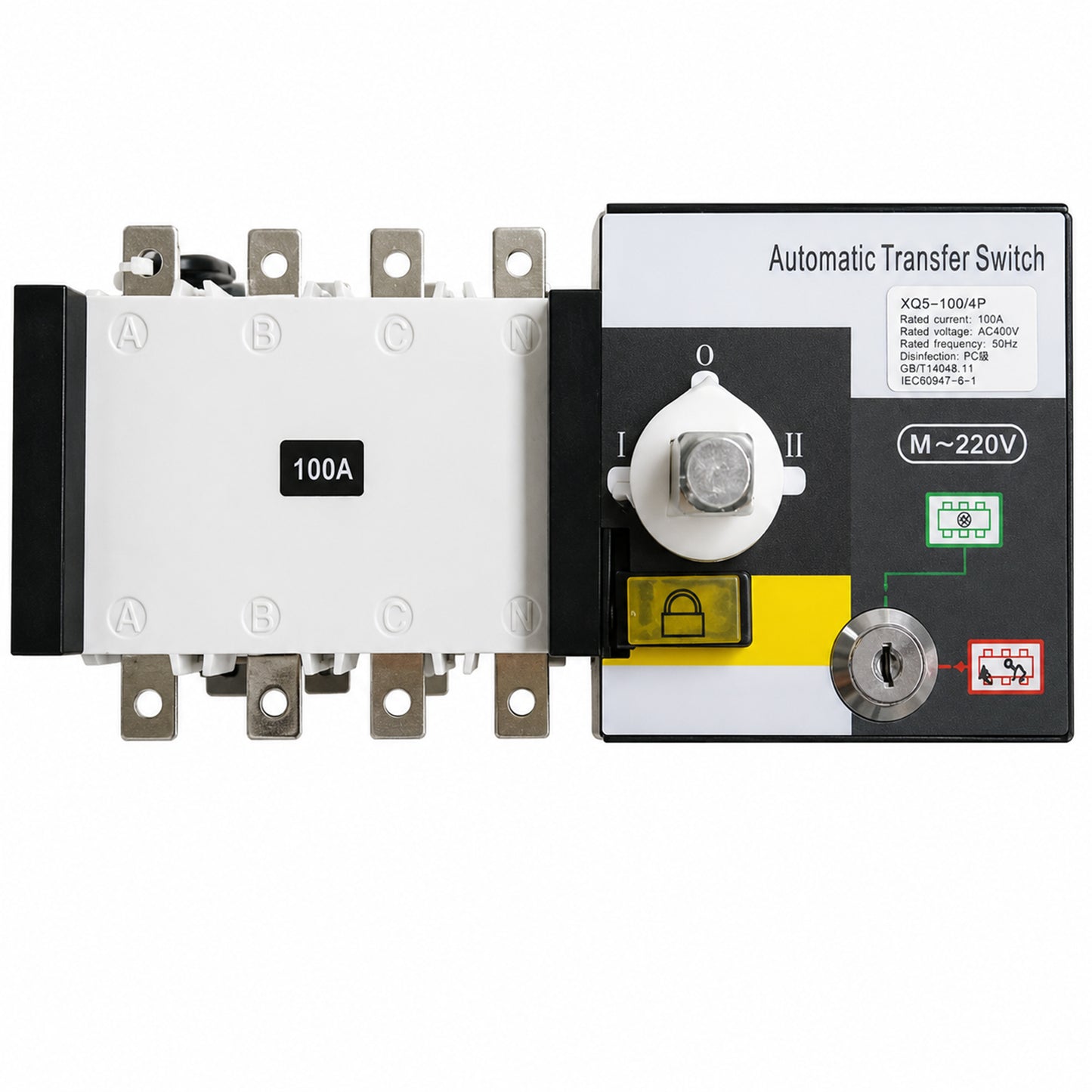 Interruptor Transferencia ATS XQ5 4P 400V 100A