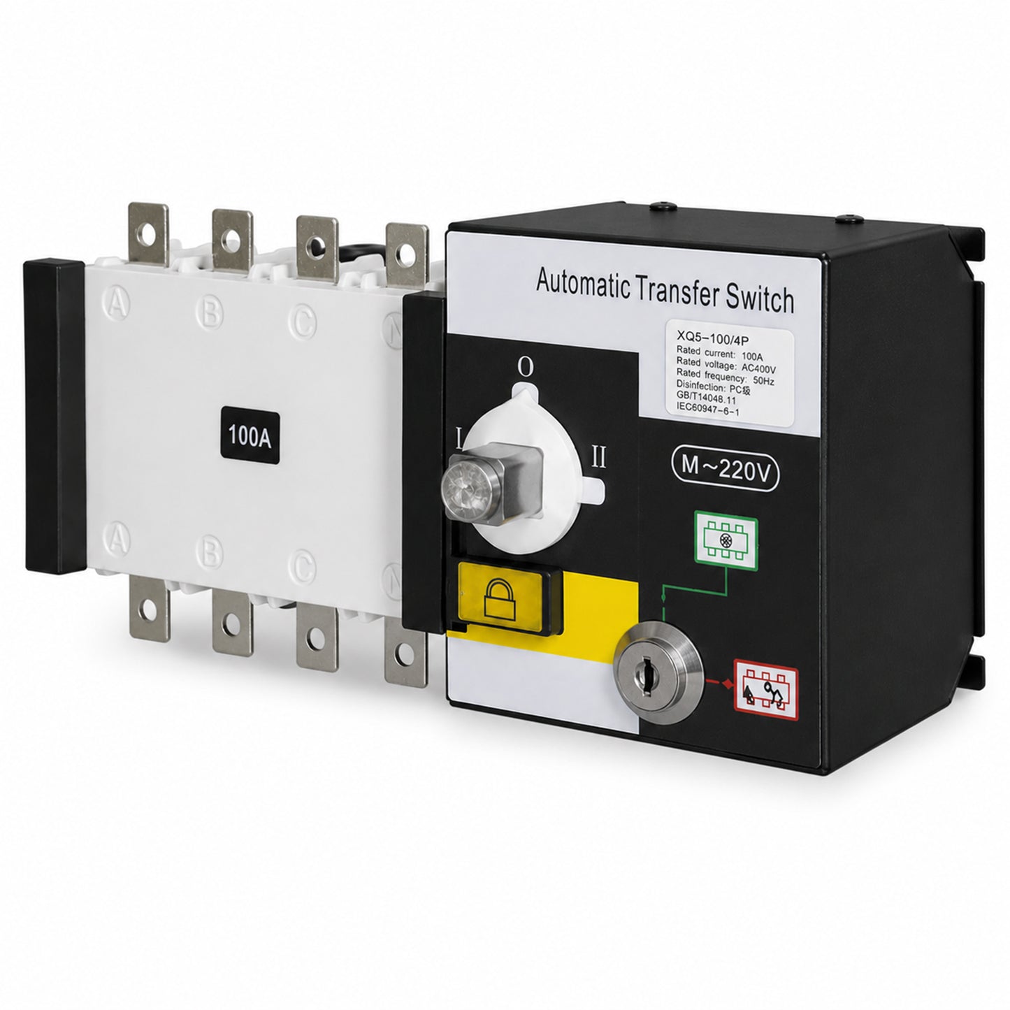 Interruptor Transferencia ATS XQ5 4P 400V 100A