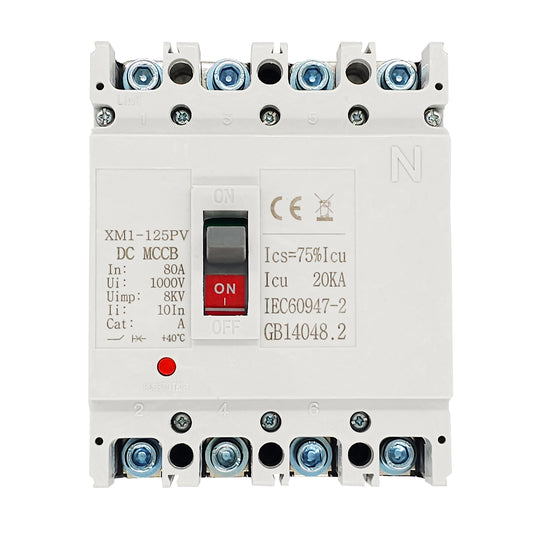 Interruptor Automático Dc Mccb 4 Polos 1000v 80a