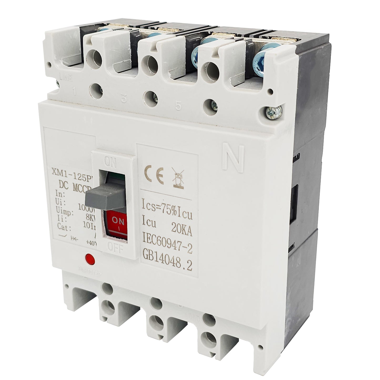Interruptor Automático Dc Mccb 4 Polos 1000v 80a