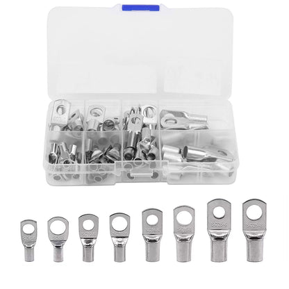 Kit 60 Terminales Ojo Batería Cable Sc Con Caja