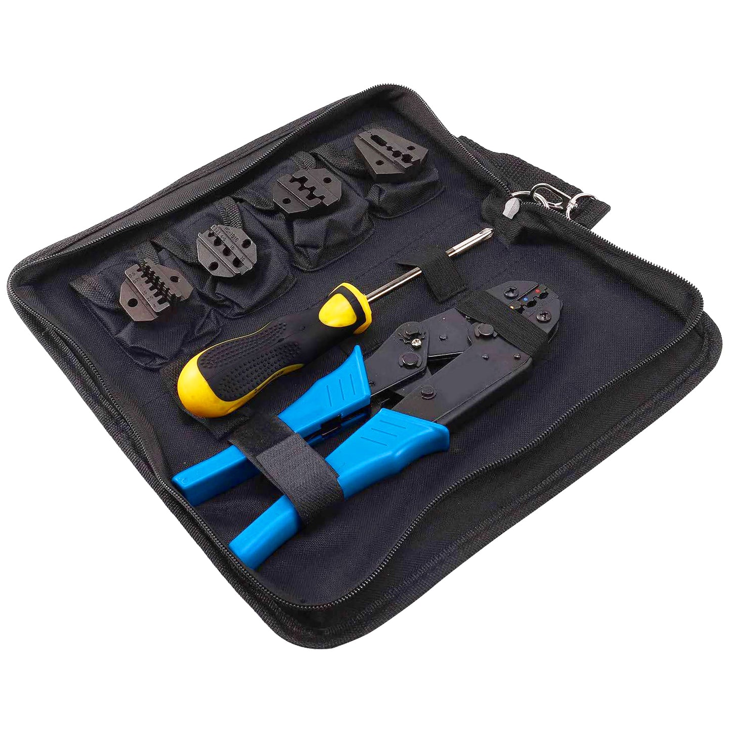 Kit Crimpadora Con 4 Troqueles Intercambiables 0.5-35mm2