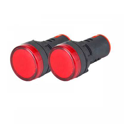 Luz Piloto Led Rojo 22mm 220v Pack 10 Unidades