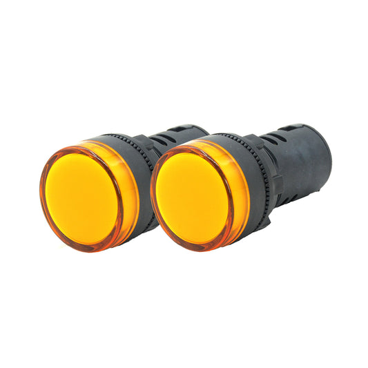 Luz Piloto Led Amarillo 22mm 220v Pack 2 Unidades
