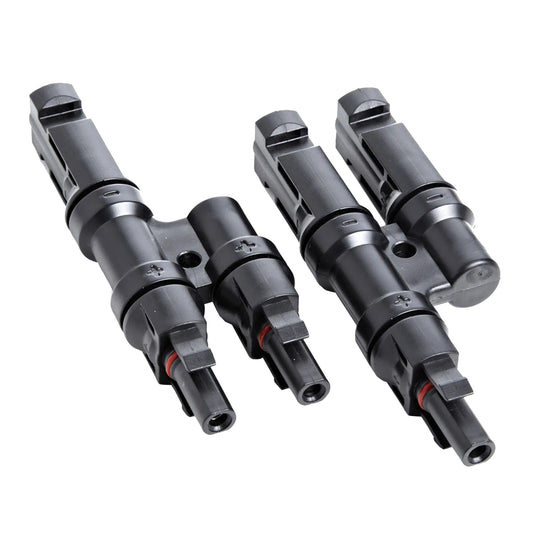 Conector Mc4 Doble (2 En 1 ) Par Macho/hembra Panel Solar