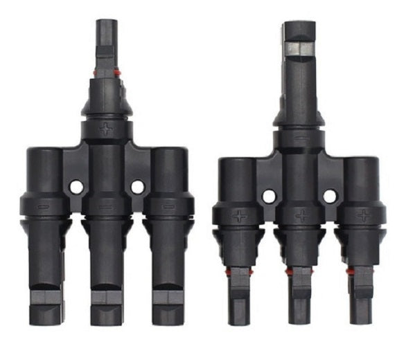 Conector Mc4 Triple (3 En 1) Par Macho/hembra Panel Solar