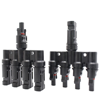 Conector Mc4 Cuádruple (4 En 1) Par Macho/hembra Solar
