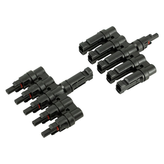 Conector Mc4 Quíntuple (5 En 1) Par Macho/hembra Solar