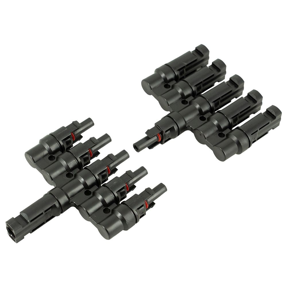 Conector Mc4 Quíntuple (5 En 1) Par Macho/hembra Solar