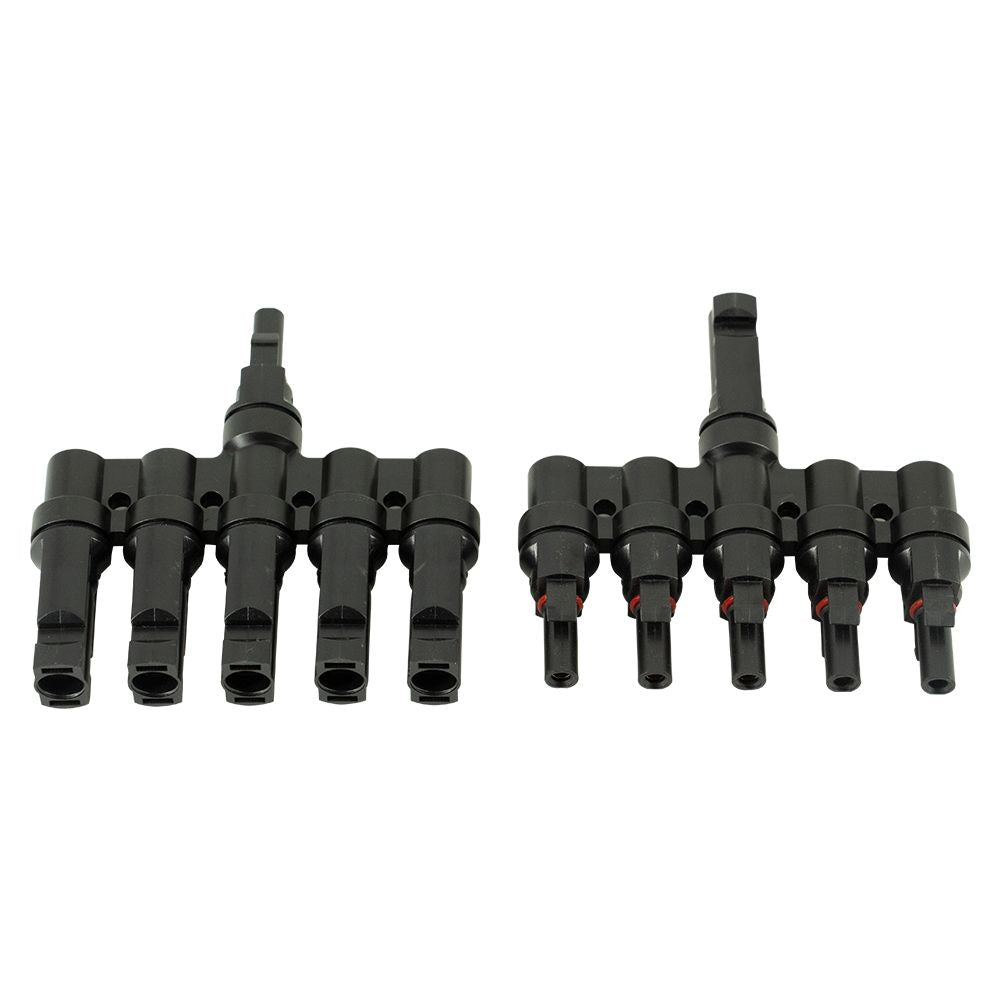 Conector Mc4 Quíntuple (5 En 1) Par Macho/hembra Solar