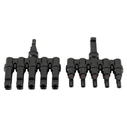 Conector Mc4 Quíntuple (5 En 1) Par Macho/hembra Solar