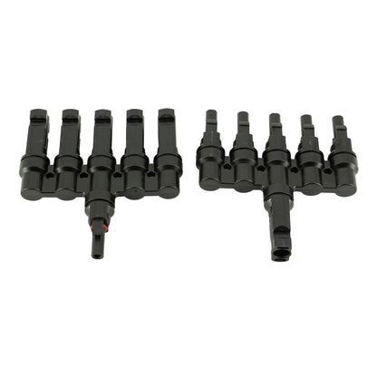 Conector Mc4 Quíntuple (5 En 1) Par Macho/hembra Solar