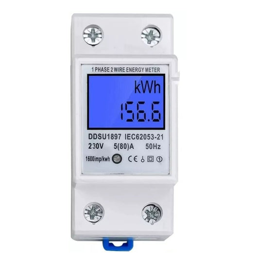 Medidor De Energía Monofásico Riel Din 220v 32a