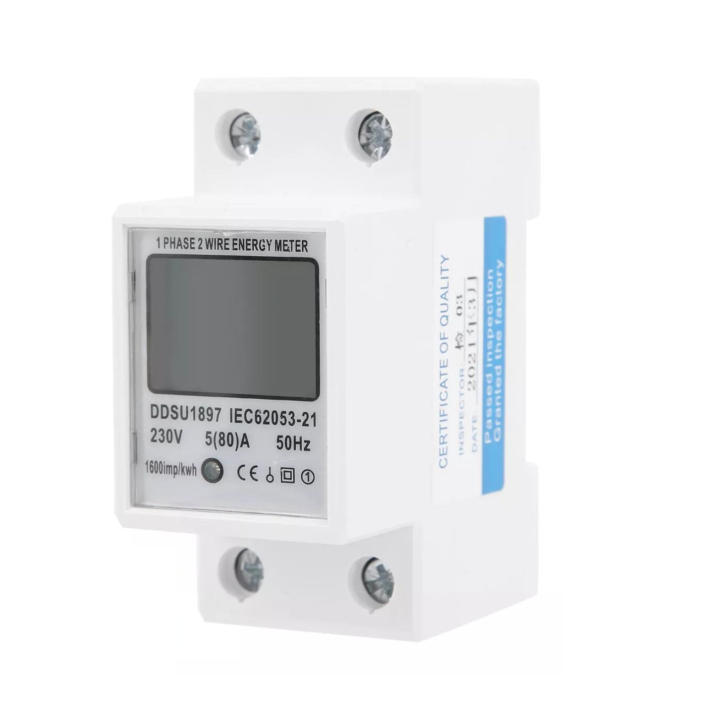 Medidor De Energía Monofásico Riel Din 220v 32a