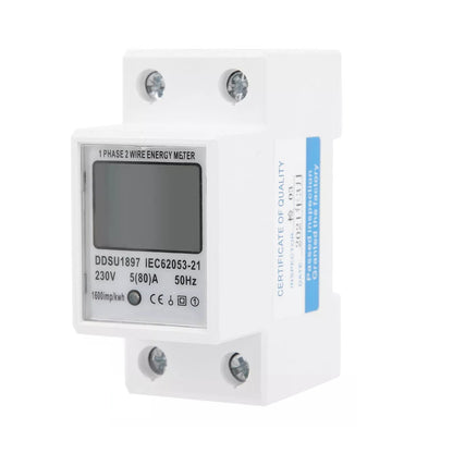 Medidor De Energía Monofásico Riel Din 220v 32a