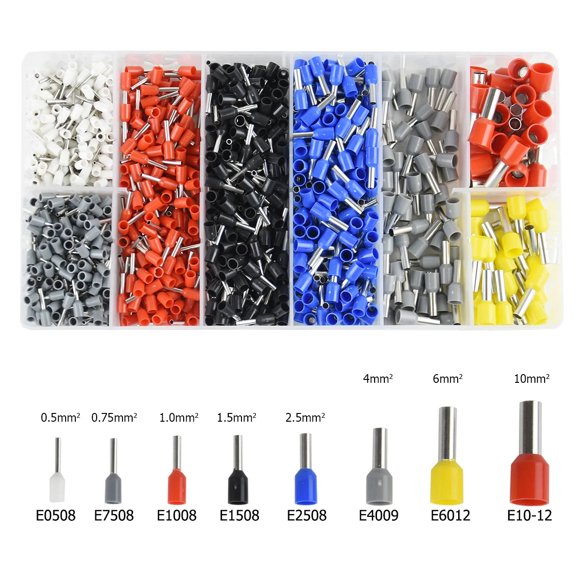 Pack 1200 Terminales Ferrule Con Caja