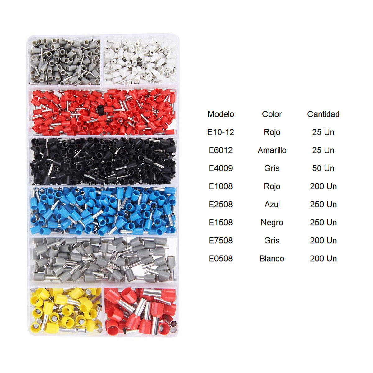 Pack 1200 Terminales Ferrule Con Caja
