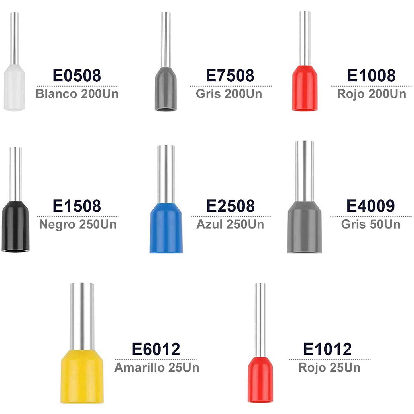 Pack 1200 Terminales Ferrule Con Caja