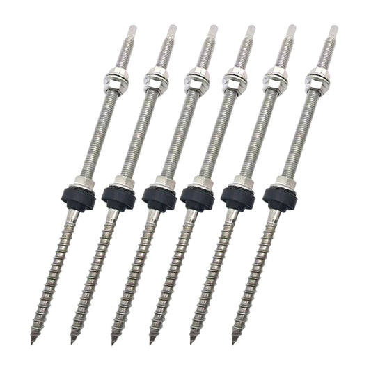 Pack 6 Fijaciones Pernos De Suspensión 180mm Anclaje Solar