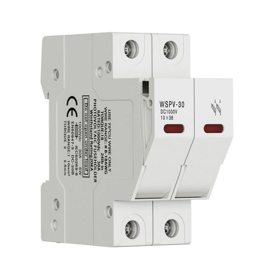 Portafusible Fotovoltaico Gpv 2 Polos 1000v 10x38mm