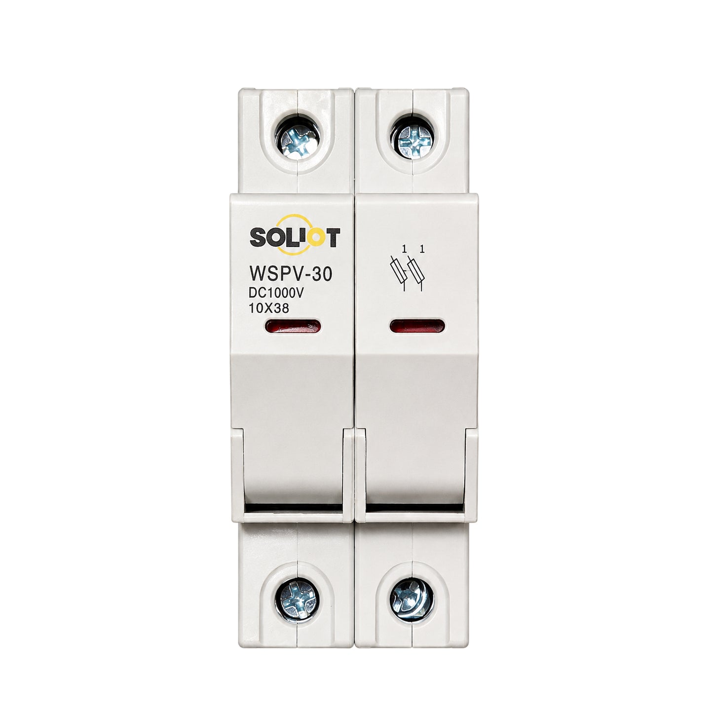 Portafusible Fotovoltaico Gpv 2 Polos 1000v 10x38mm