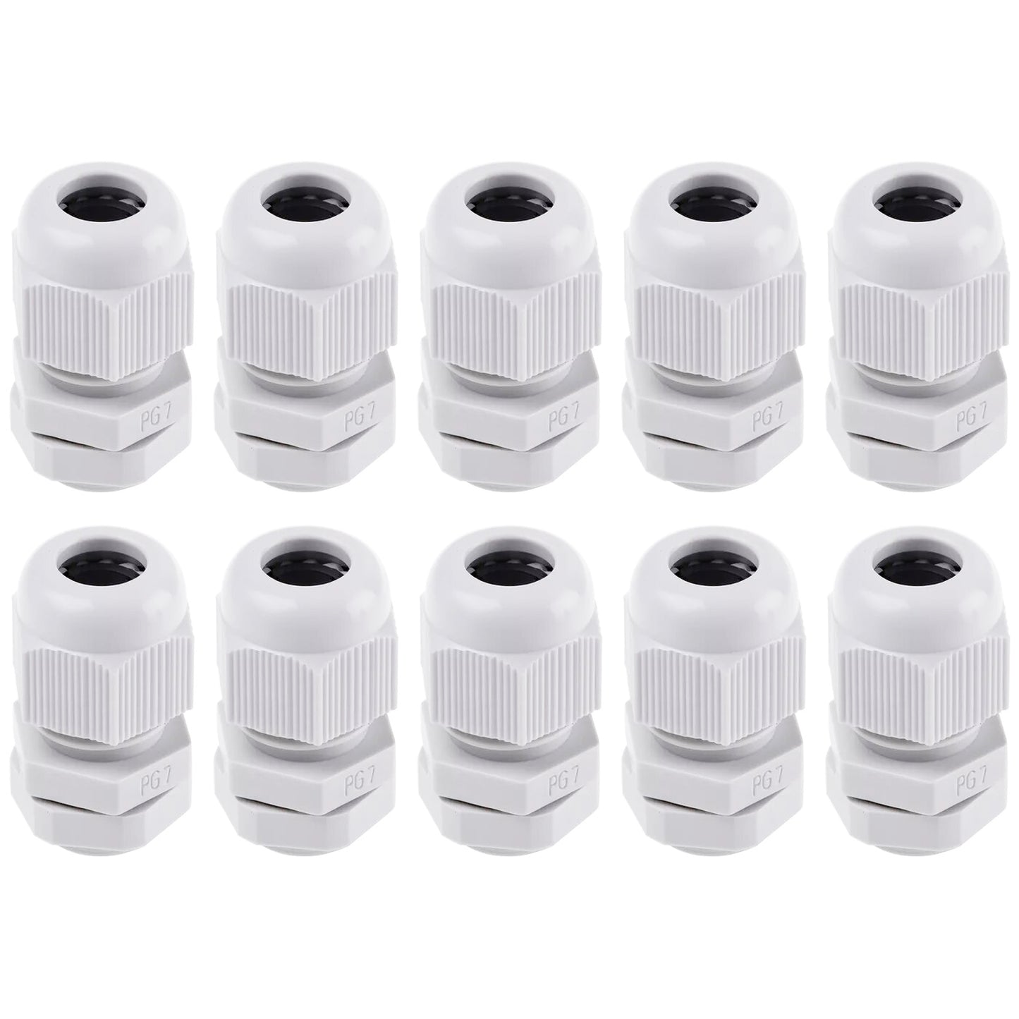 Prensa Estopa Pg7 Ip68 (3 - 6.5mm) Blanco 10 Unidades