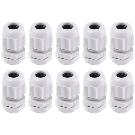 Prensa Estopa Pg7 Ip68 (3 - 6.5mm) Blanco 10 Unidades