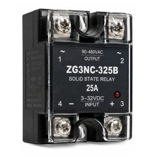 Relé Estado Solido 25A 250V 3–32 VDC 90–480 VA