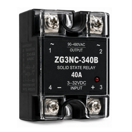 Relé Estado Solido 40A 250V 3 a 32 VDC 90 a 480 VA