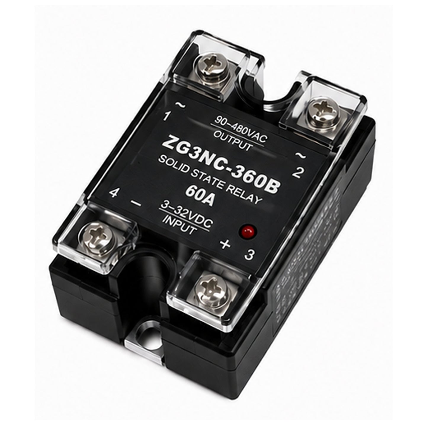 Relé Estado Solido 60A 250V 3 a 32 VDC 90 a 480 VA