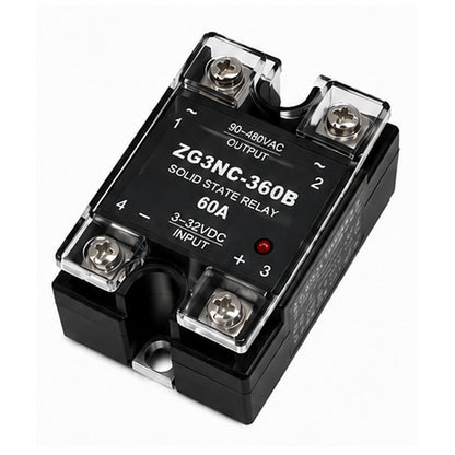 Relé Estado Solido 60A 250V 3 a 32 VDC 90 a 480 VA