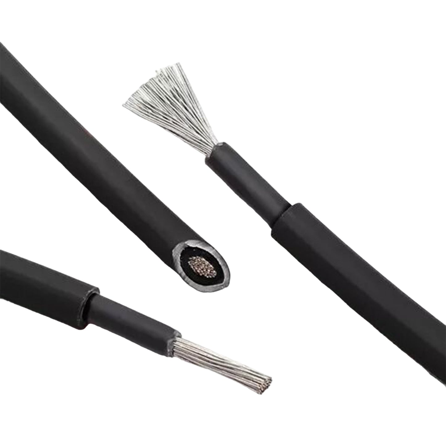 Cable Solar 4mm2 Rollo 200mts Negro Libre Halógenos H1z2z2-k
