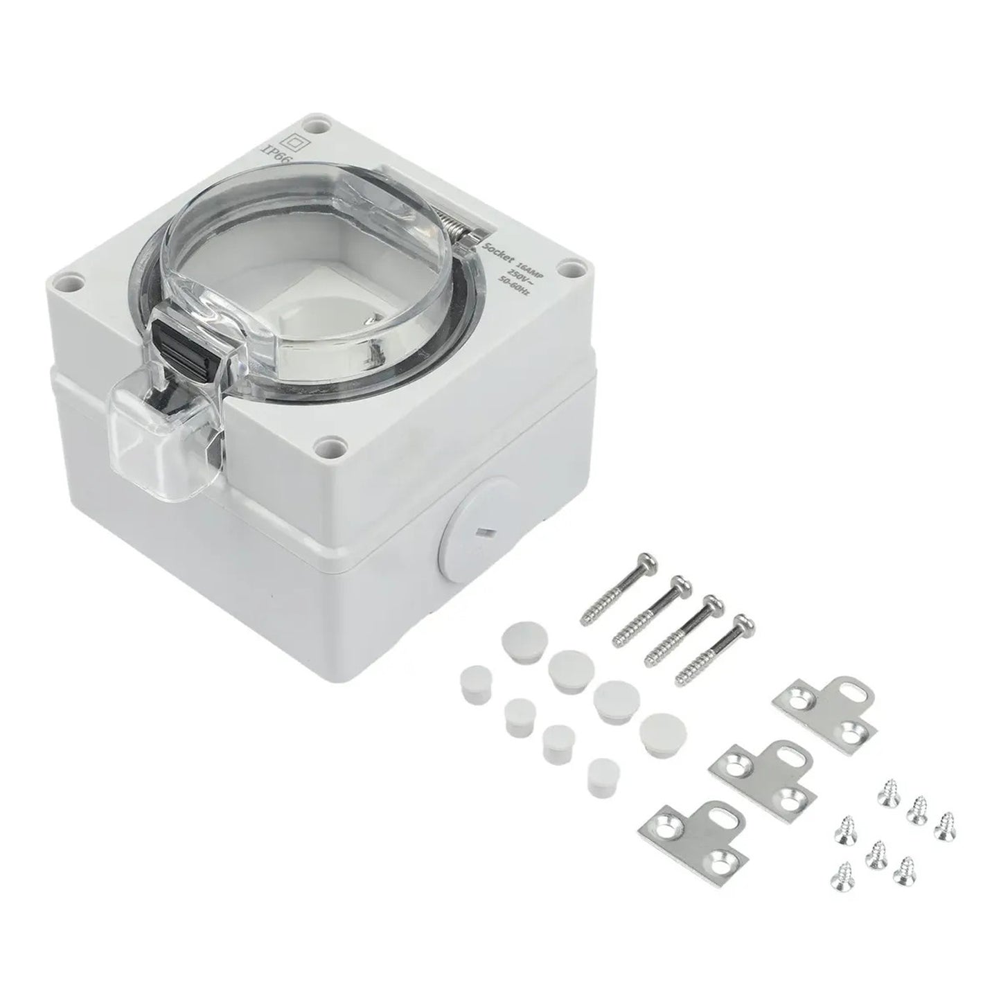 Tomacorriente Schuko Hidrobox Exterior IP66 16A 250V