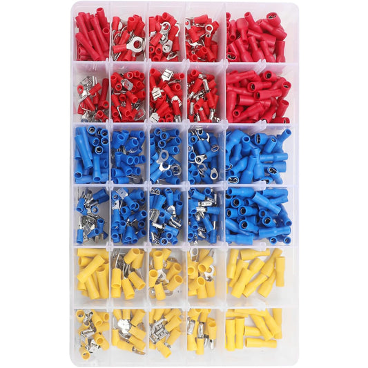 Kit 480 Terminales Aislados Eléctricos Con Caja