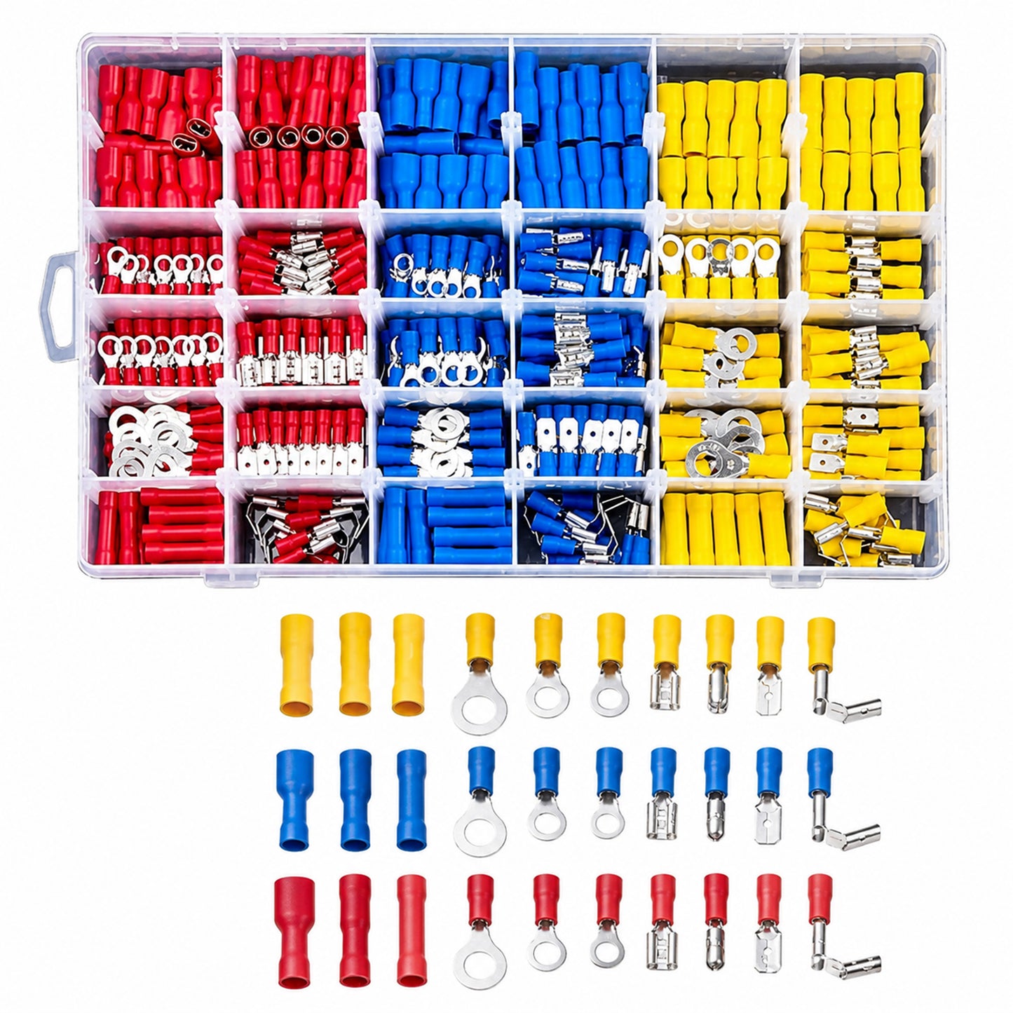 Kit 720 Terminales Aislados Eléctricos Con Caja