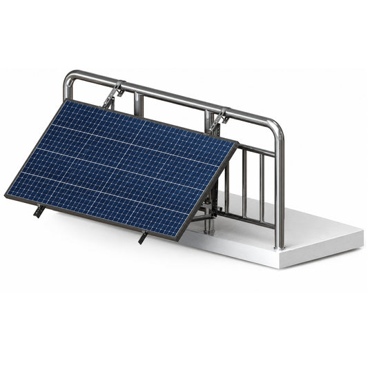 Kit Fijación de Panel Solar en Balcón Inclinación 30-50°