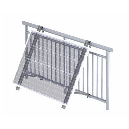 Kit Fijación de Panel Solar en Balcón Inclinación 30-50°