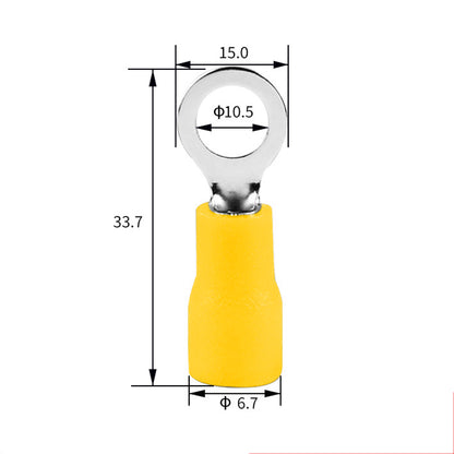 Terminal Anillo Ojo Argolla 10.5mm (4-6mm²) 100un
