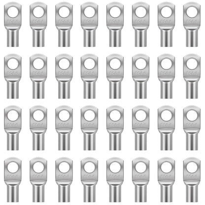 Pack 100 Terminales Ojo Batería Cable 6mm2 6,4mm Sc6-6