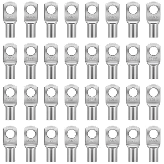 Pack 100 Terminales Ojo Batería Cable 6mm2 6,4mm Sc6-6