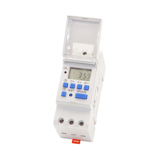 Timer Digital Programable Riel Din 220V 16A