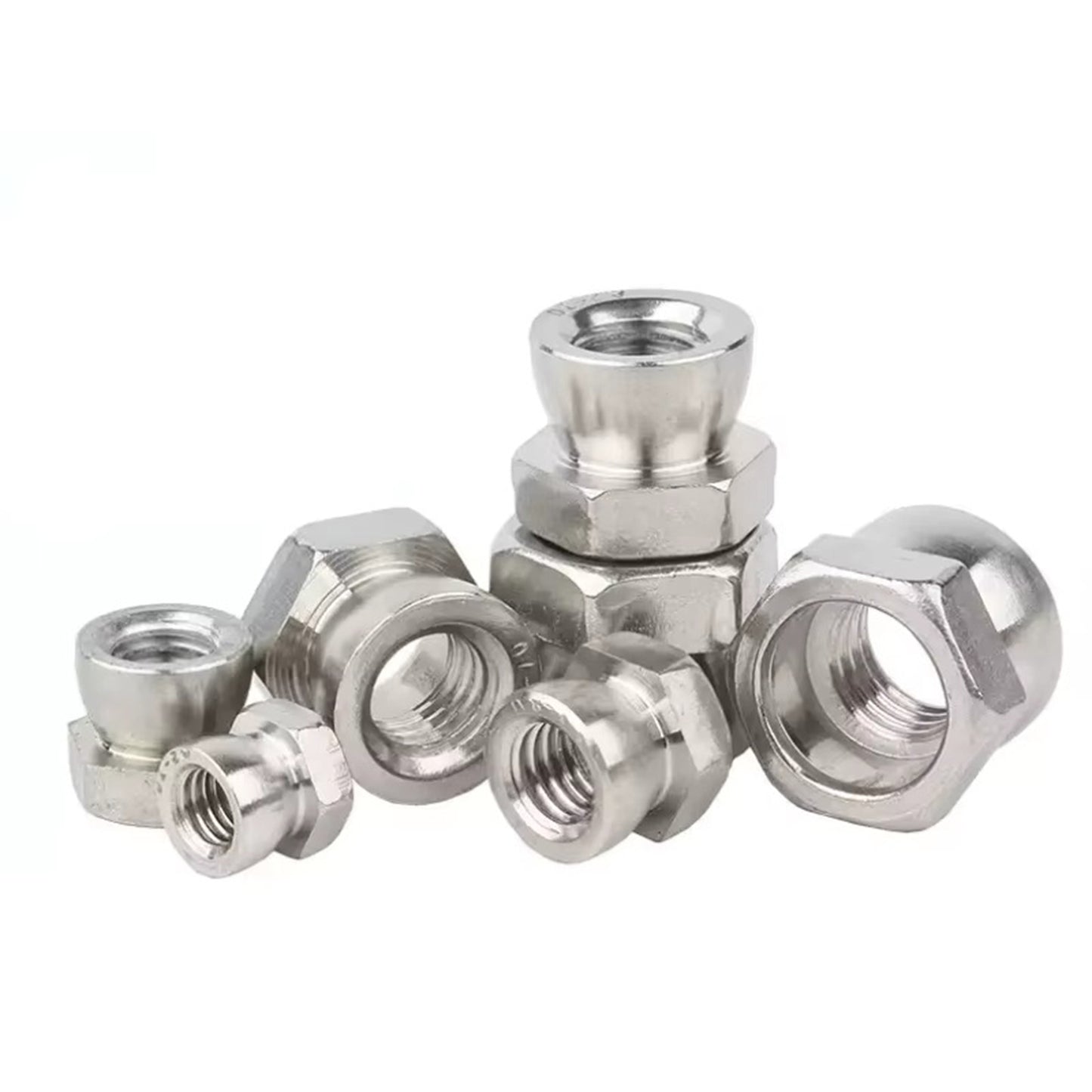 Pack 10 Fijaciones Tuercas Antirrobo M6 De Acero Inoxidable